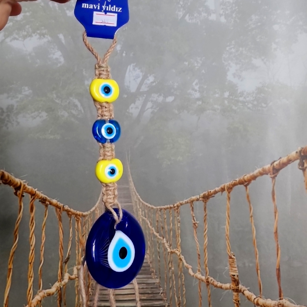 Large Glass Evil Eye Wall Decoration